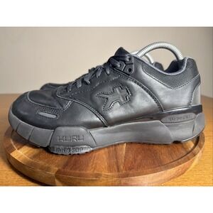 Kuru Kinetic 2.0 Womens 10 Wide Black Athletic Leather Walking Shoes Sneakers